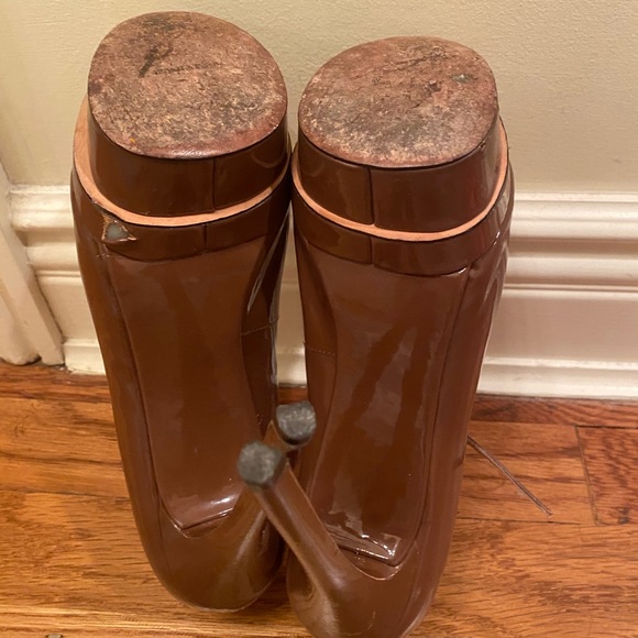 Brian Atwood Platform Peep Toe Heels - Picture 5 of 5